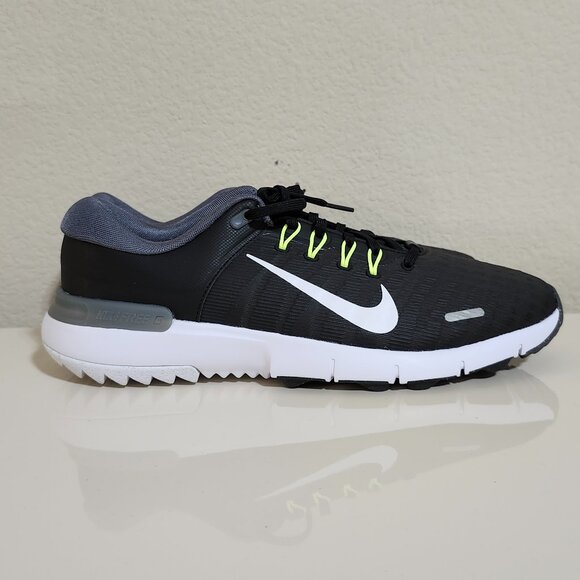 New Sz 11.5W MEN\'S NIKE FREE GOLF NN SPIKELESS FQ7875-001 BLACK GREY VOLT WHITE main image 8